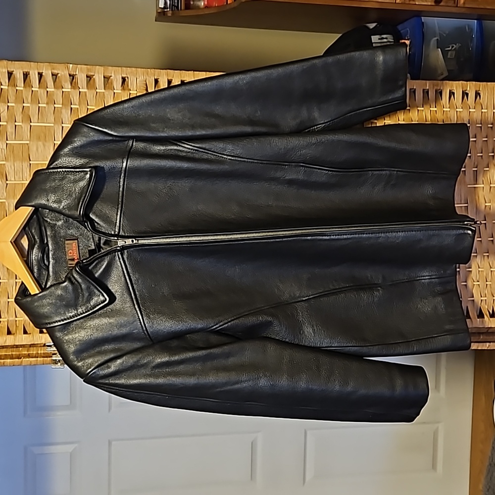 Danier leather coat size m black
